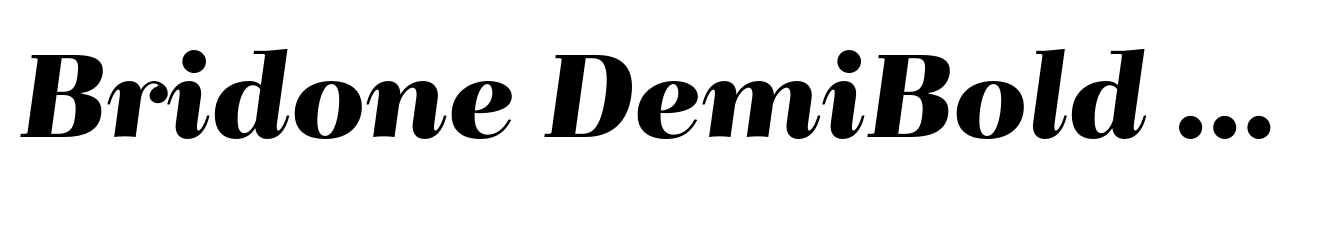 Bridone DemiBold Italic